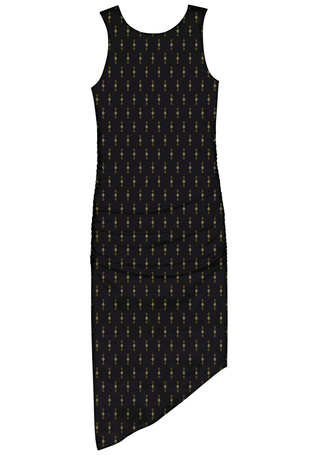 Vestido Midi Assimétrico Estampado Lez A Lez Feminino 9253E