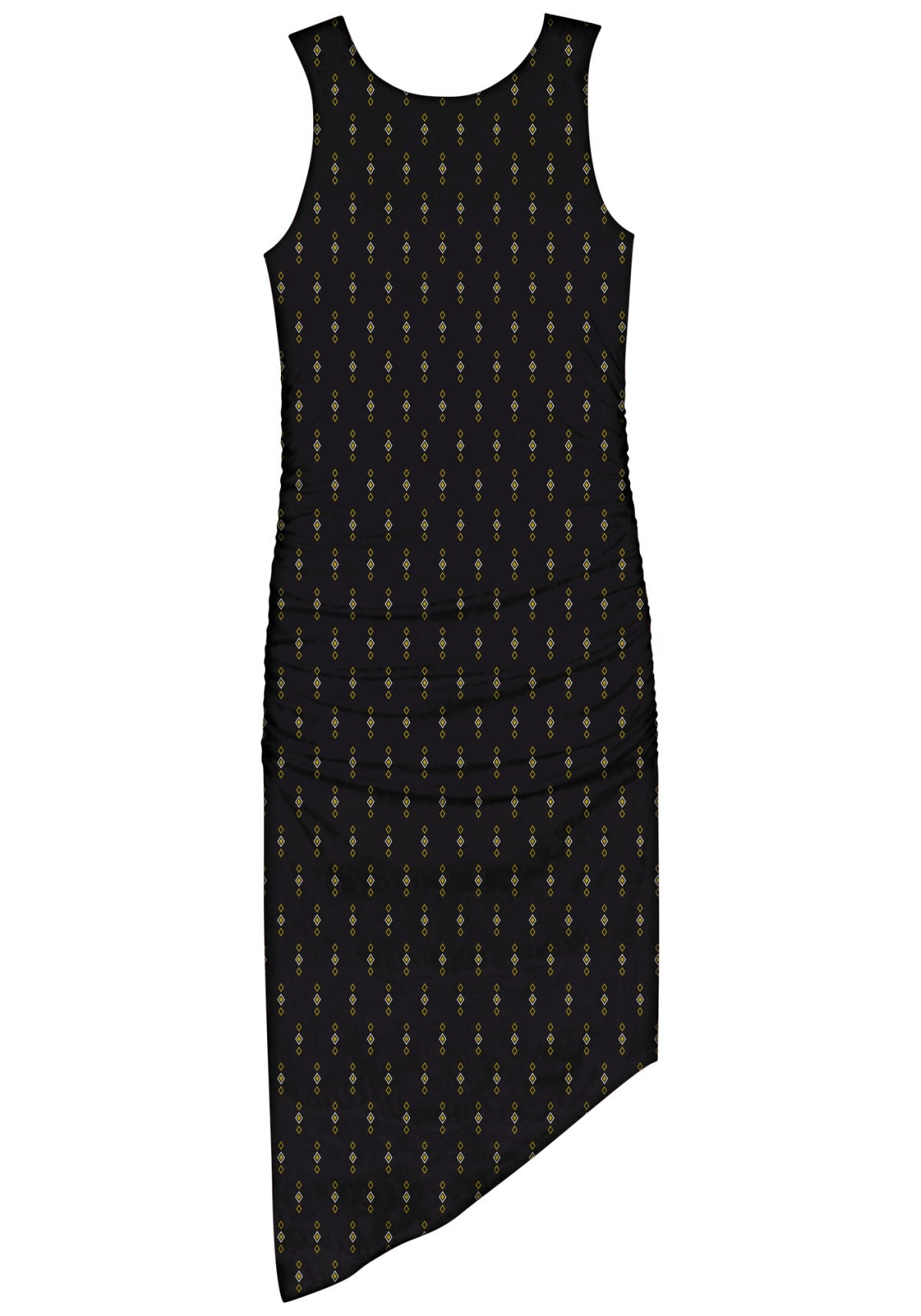 Vestido Midi Assimétrico Estampado Lez A Lez Feminino 9253E
