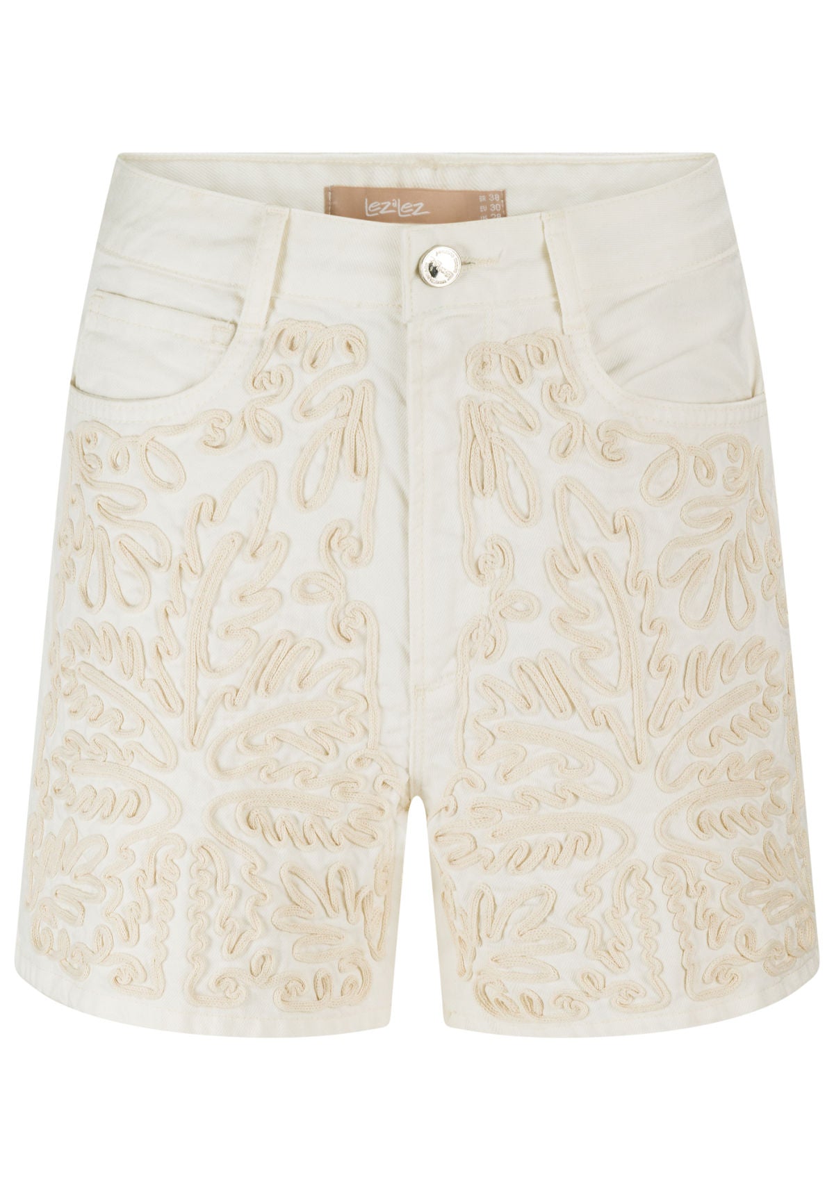 Shorts Sarja Mom Bordado Lez A Lez Feminino 0081E