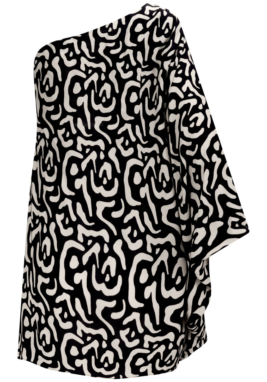 Vestido Curto Amplo Um Ombro Só Lez A Lez Feminino 3223E