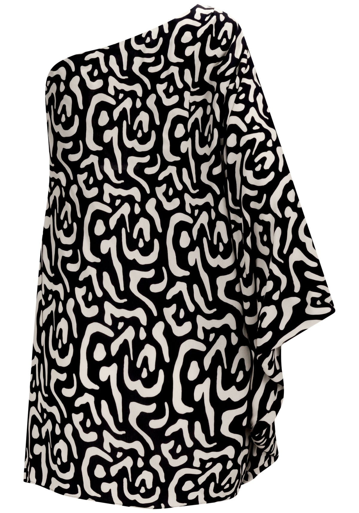 Vestido Curto Amplo Um Ombro Só Lez A Lez Feminino 3223E