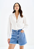 Shorts Jeans Mom Cintura Alta Lez A Lez Feminino 9482L
