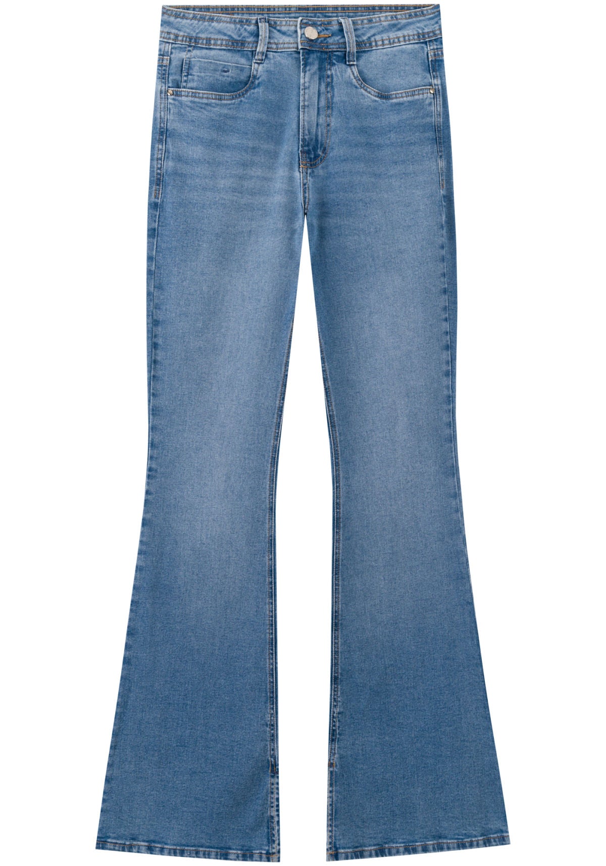 Calça Jeans Flare De Cintura Alta Lez A Lez Feminino 0926E