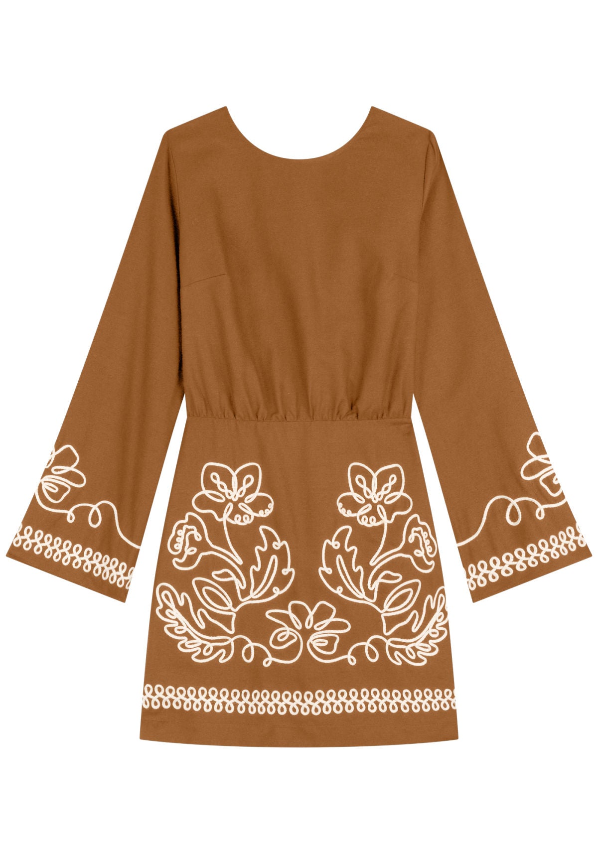 Vestido Curto De Mangas Longas Lez A Lez Feminino 7516E