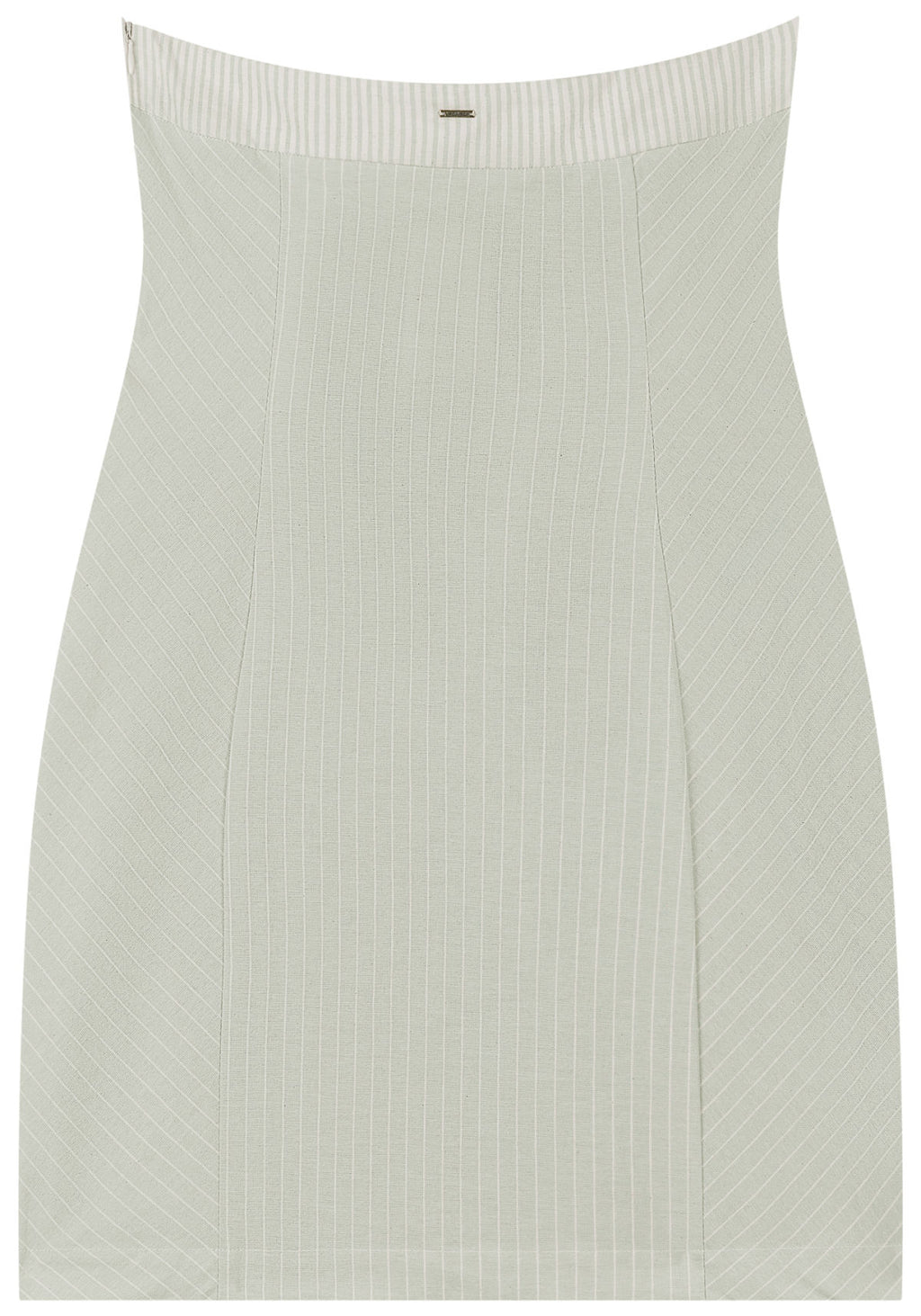 Vestido Curto Listrado Com Decote Lez A Lez Feminino 5175E