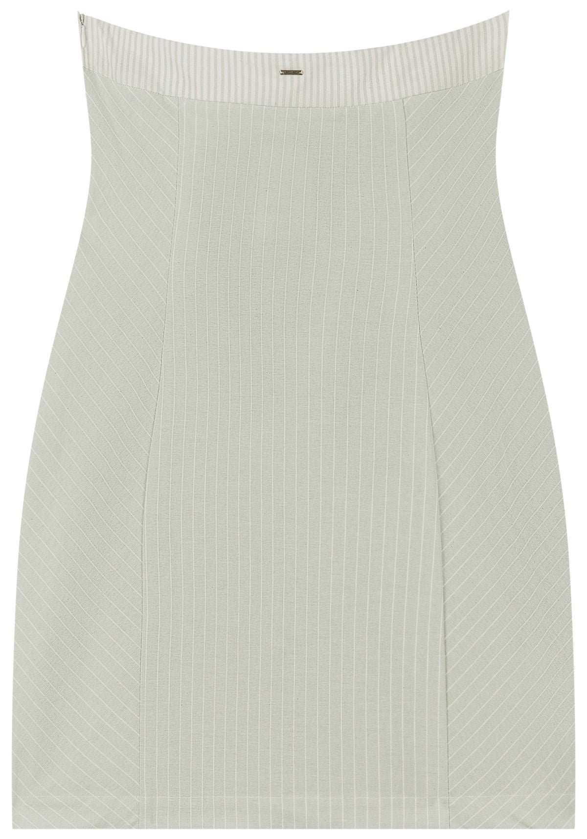 Vestido Curto Listrado Com Decote Lez A Lez Feminino 5175E