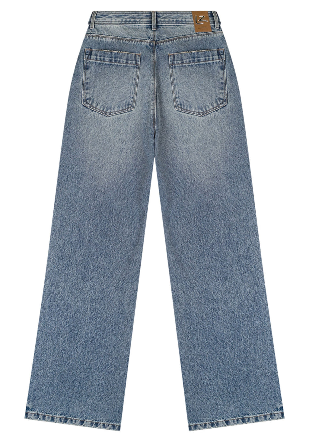 Calça Wide Leg Jeans Com Cintura Lez A Lez Feminino 1548E