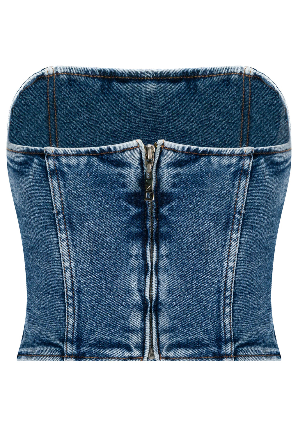 Top Jeans Cropped Tomara que Caia Lez A Lez Feminino 0042E