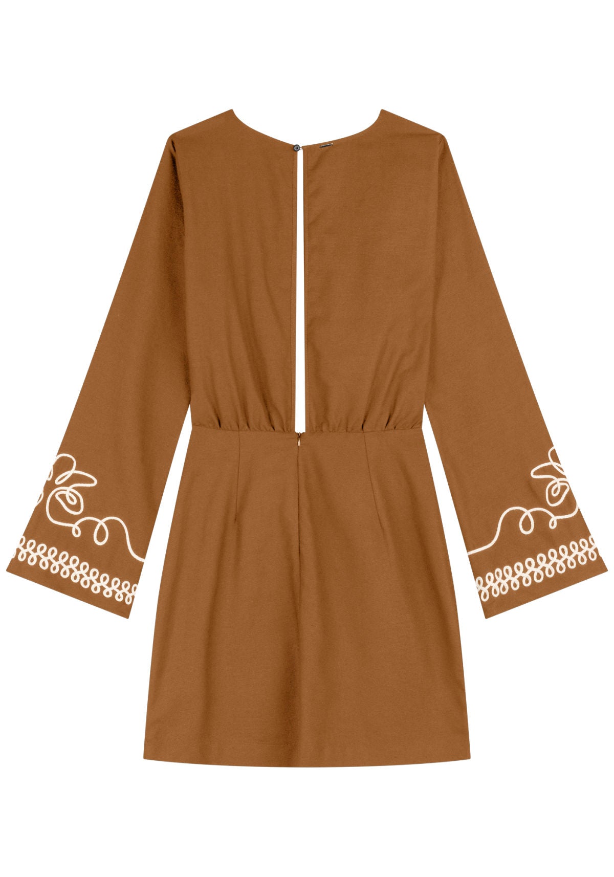 Vestido Curto De Mangas Longas Lez A Lez Feminino 7516E