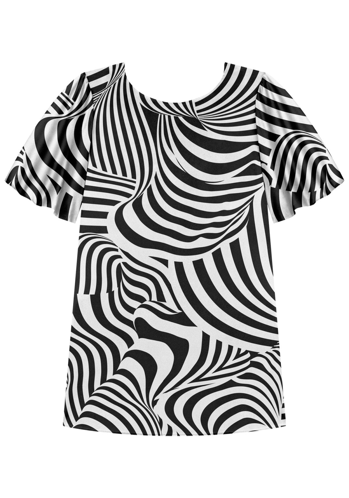 Vestido Curto Fluido Estampado Lez A Lez Feminino 7550E