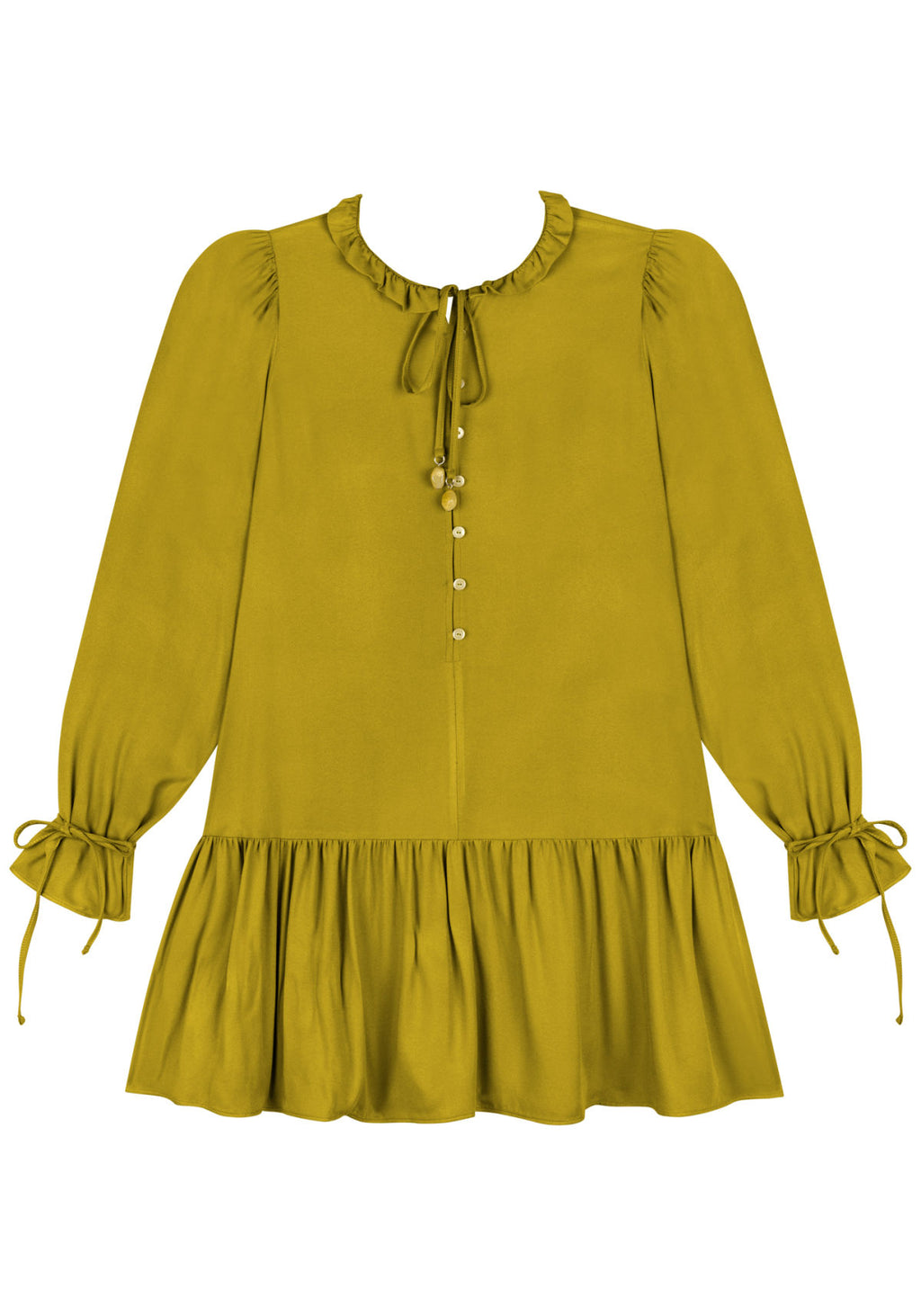 Vestido Curto De Manga Longa Lez A Lez Feminino 9276E