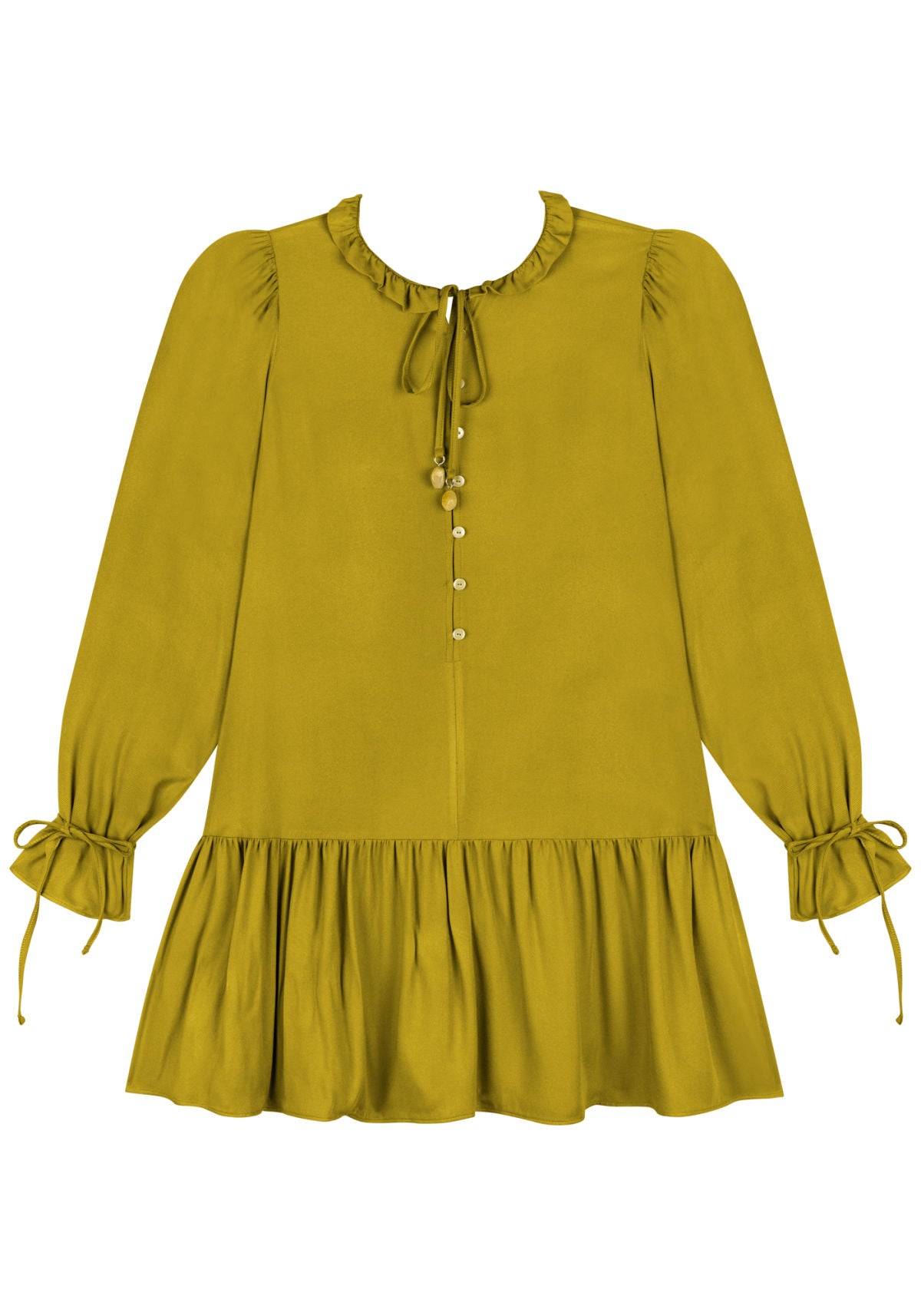 Vestido Curto De Manga Longa Lez A Lez Feminino 9276E
