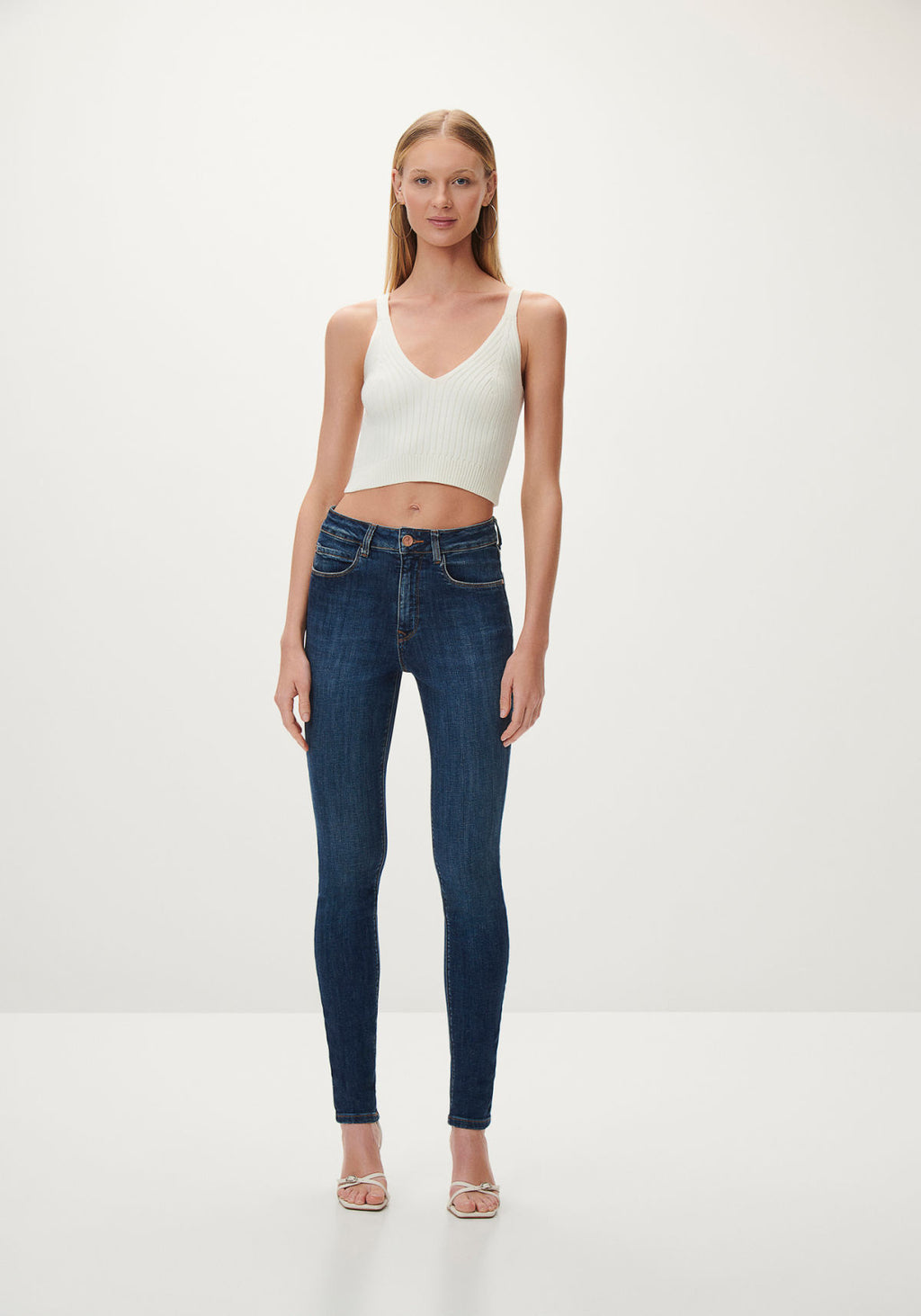 Calça Jeans Skinny Escura Lez A Lez Feminino 7923L