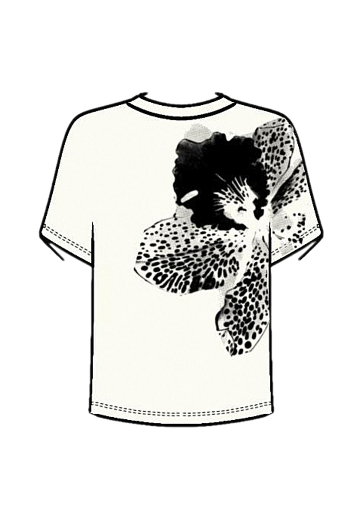 T-shirt De Manga Curta Com Bordado Lez a Lez Feminino 9484E