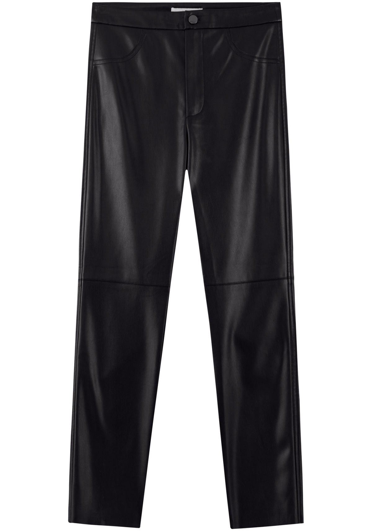 Calça Legging De Cintura Alta Em Pu Lez A Lez Feminino 7322E