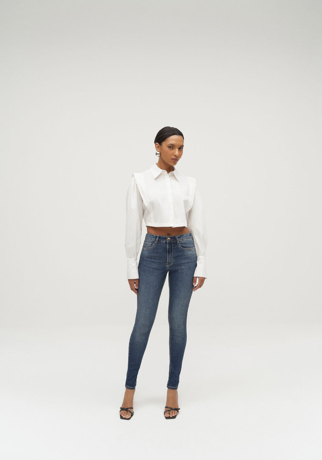 Calça Jeans Skinny com Cintura Alta Lez A Lez Feminino 2182L