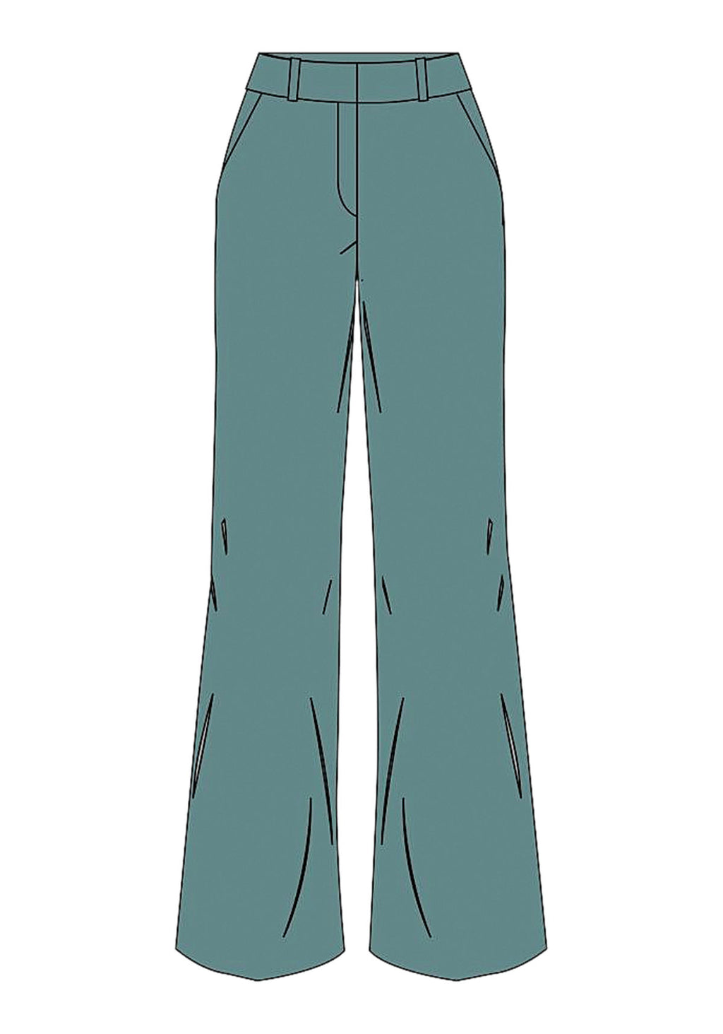 Calça Reta Com Cintura Média Lez A Lez Feminino 9467E