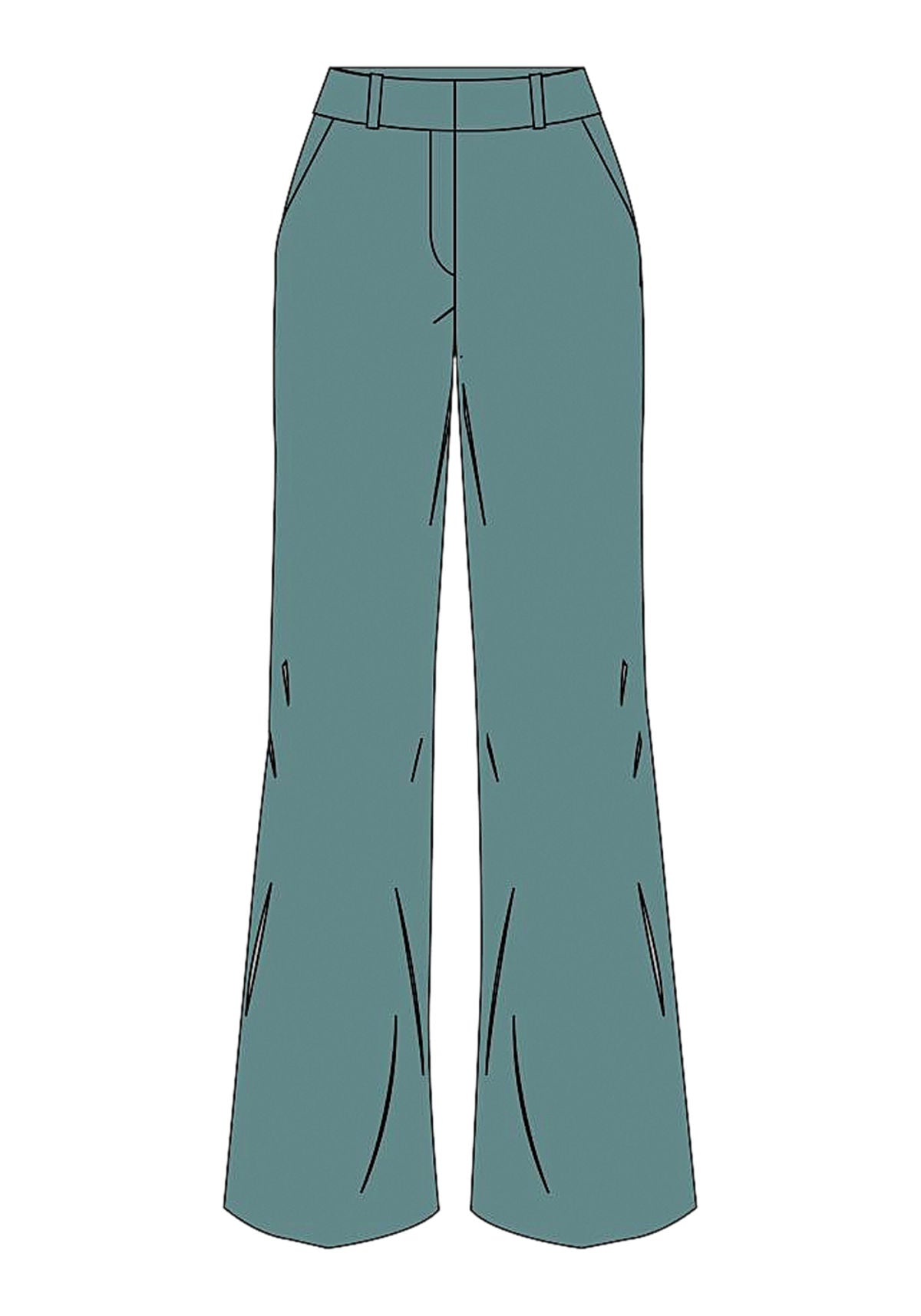 Calça Reta Com Cintura Média Lez A Lez Feminino 9467E