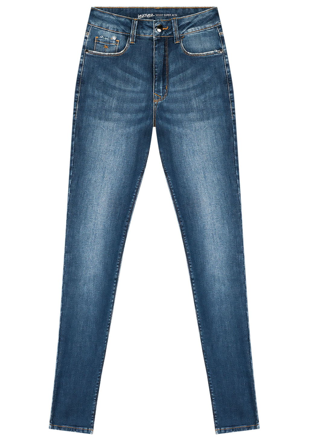 Calça Jeans Skinny Cintura Alta Lez A Lez Feminino 7931L