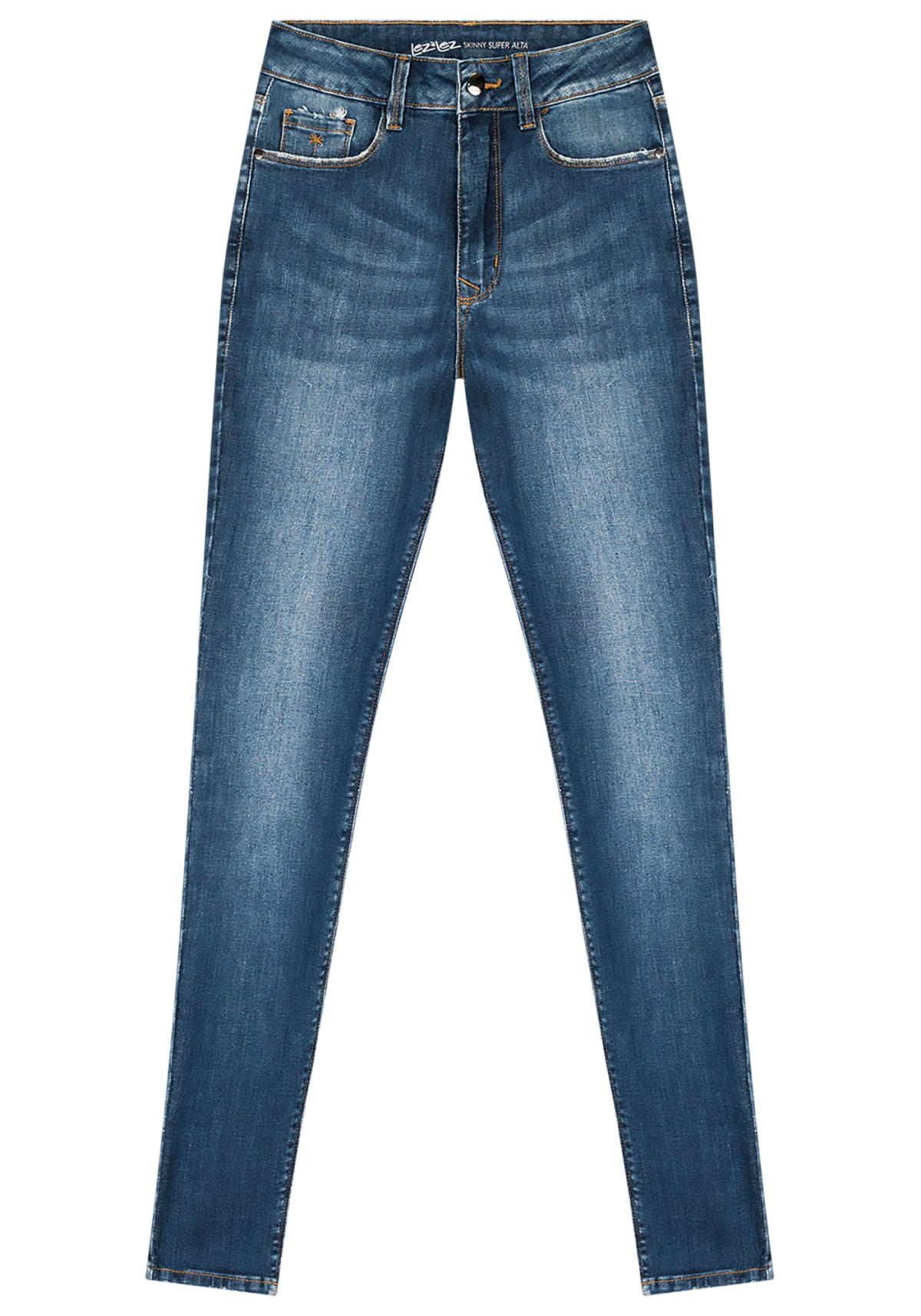Calça Jeans Skinny Cintura Alta Lez A Lez Feminino 7931L