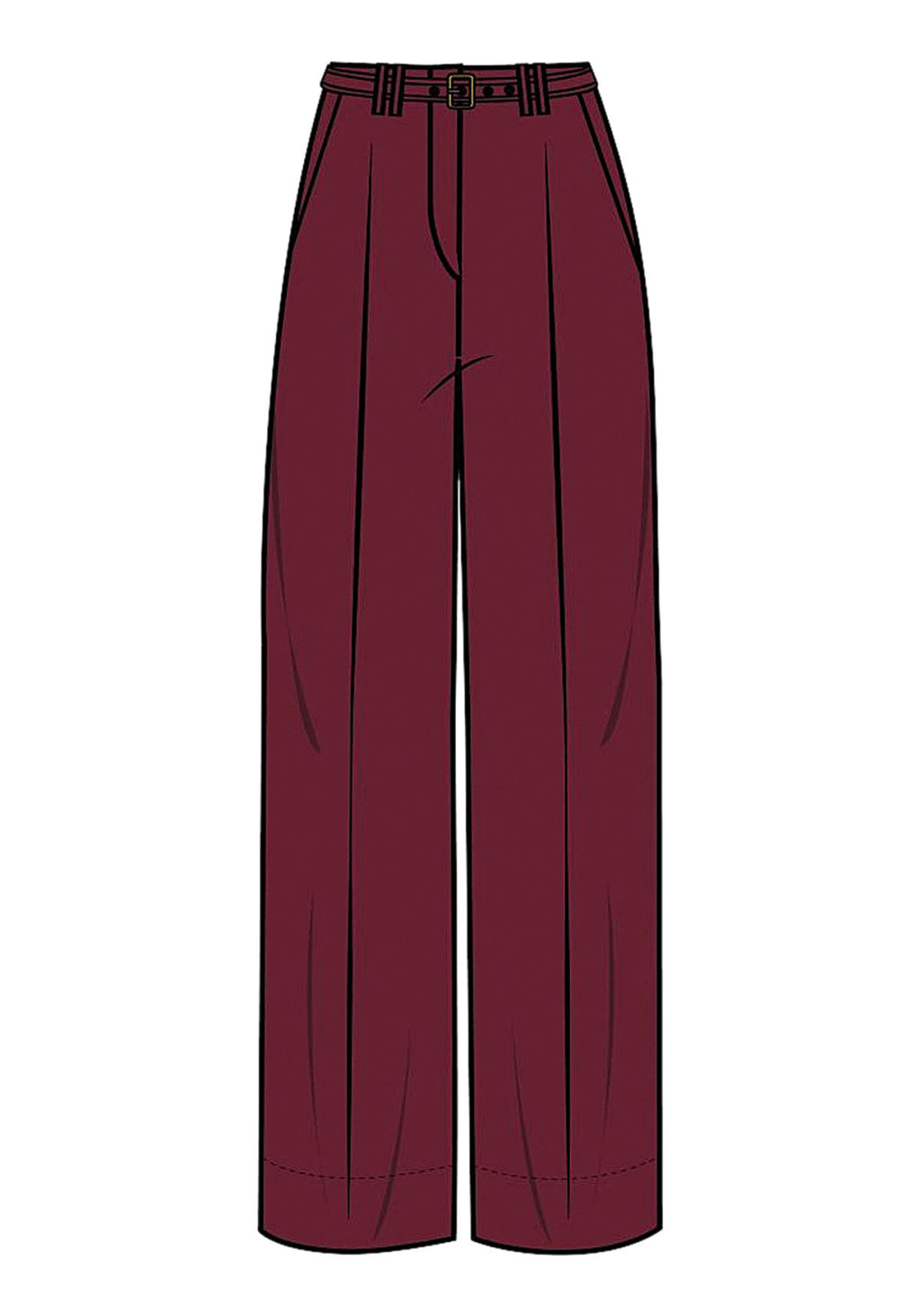 Calça Reta De Cintura Alta Lez A Lez Feminino 9432E