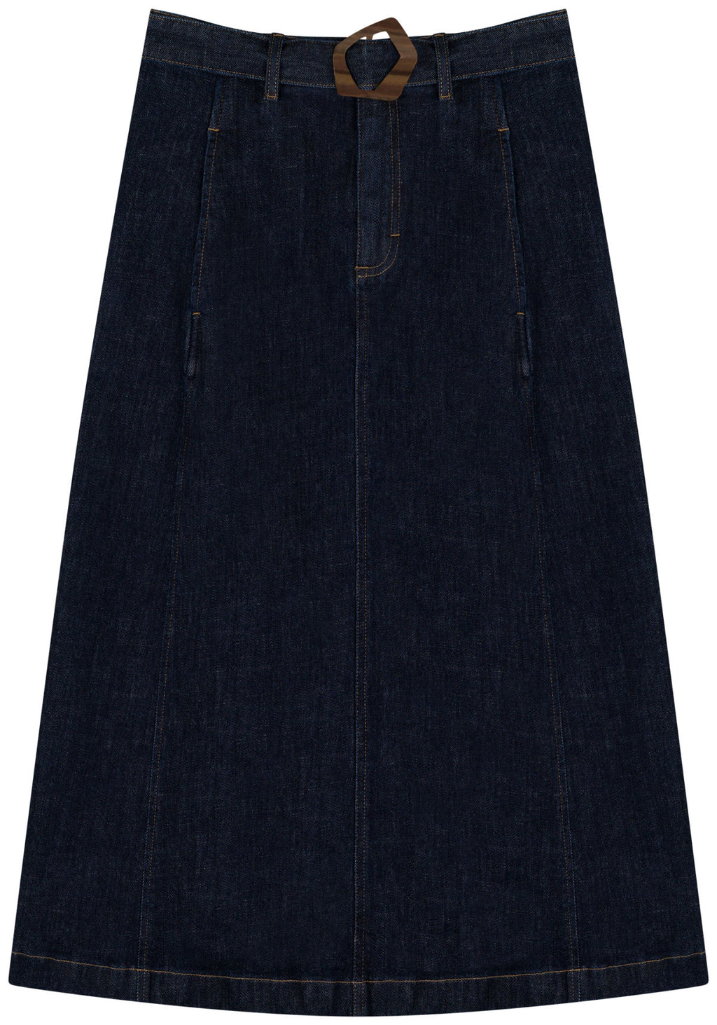 Saia Jeans Chá Com Cintura Alta Lez A Lez Feminino 1585E