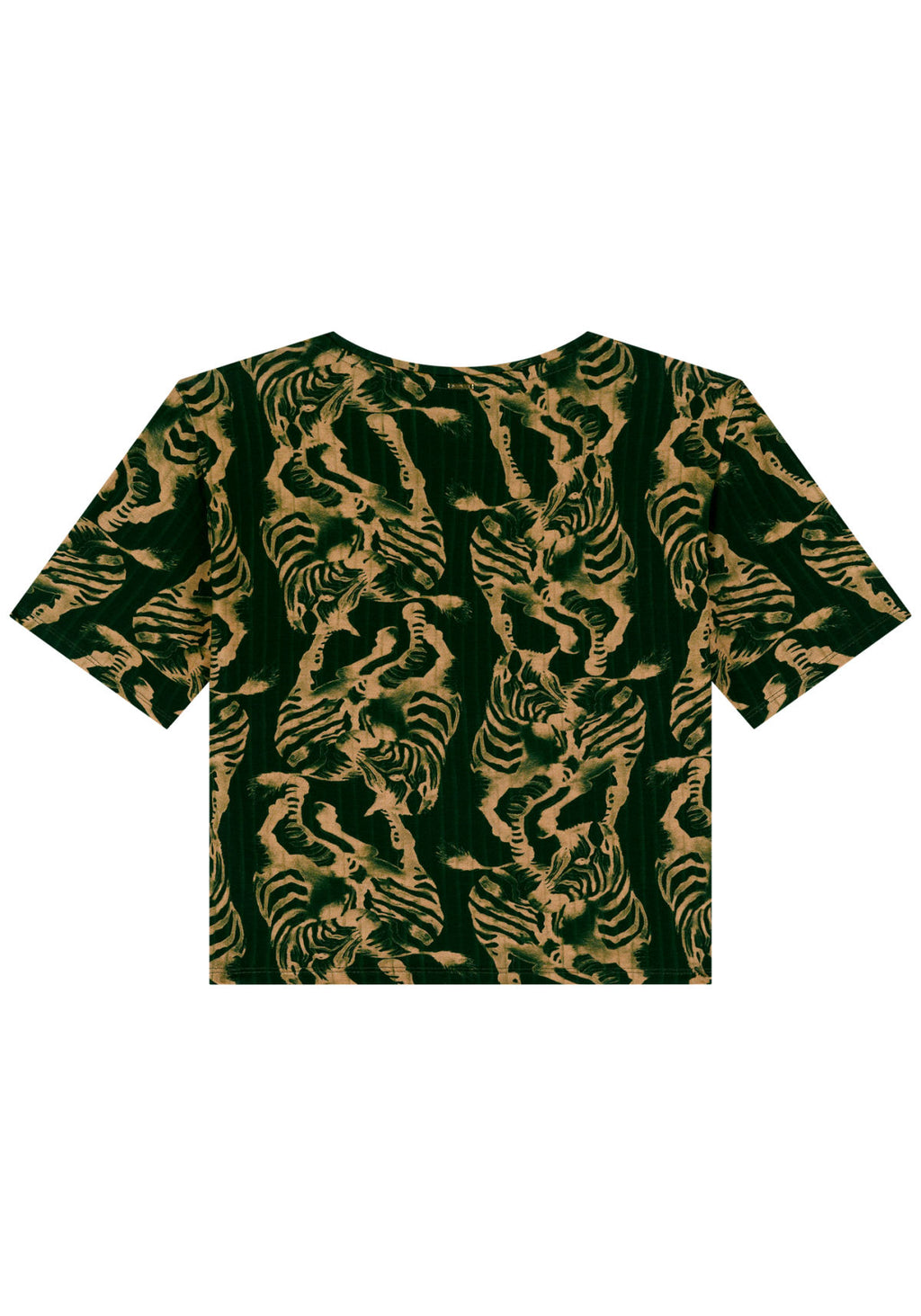 Blusa Curta Estampada Em Malha Lez A Lez Feminino 9042E
