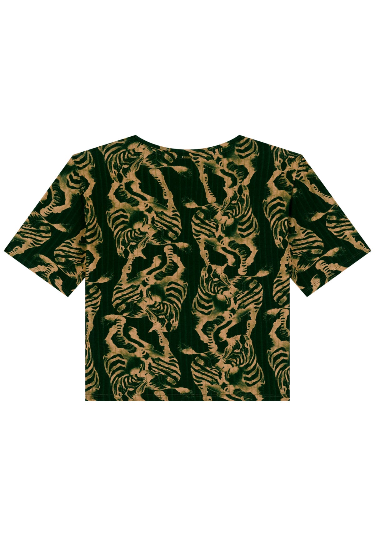 Blusa Curta Estampada Em Malha Lez A Lez Feminino 9042E