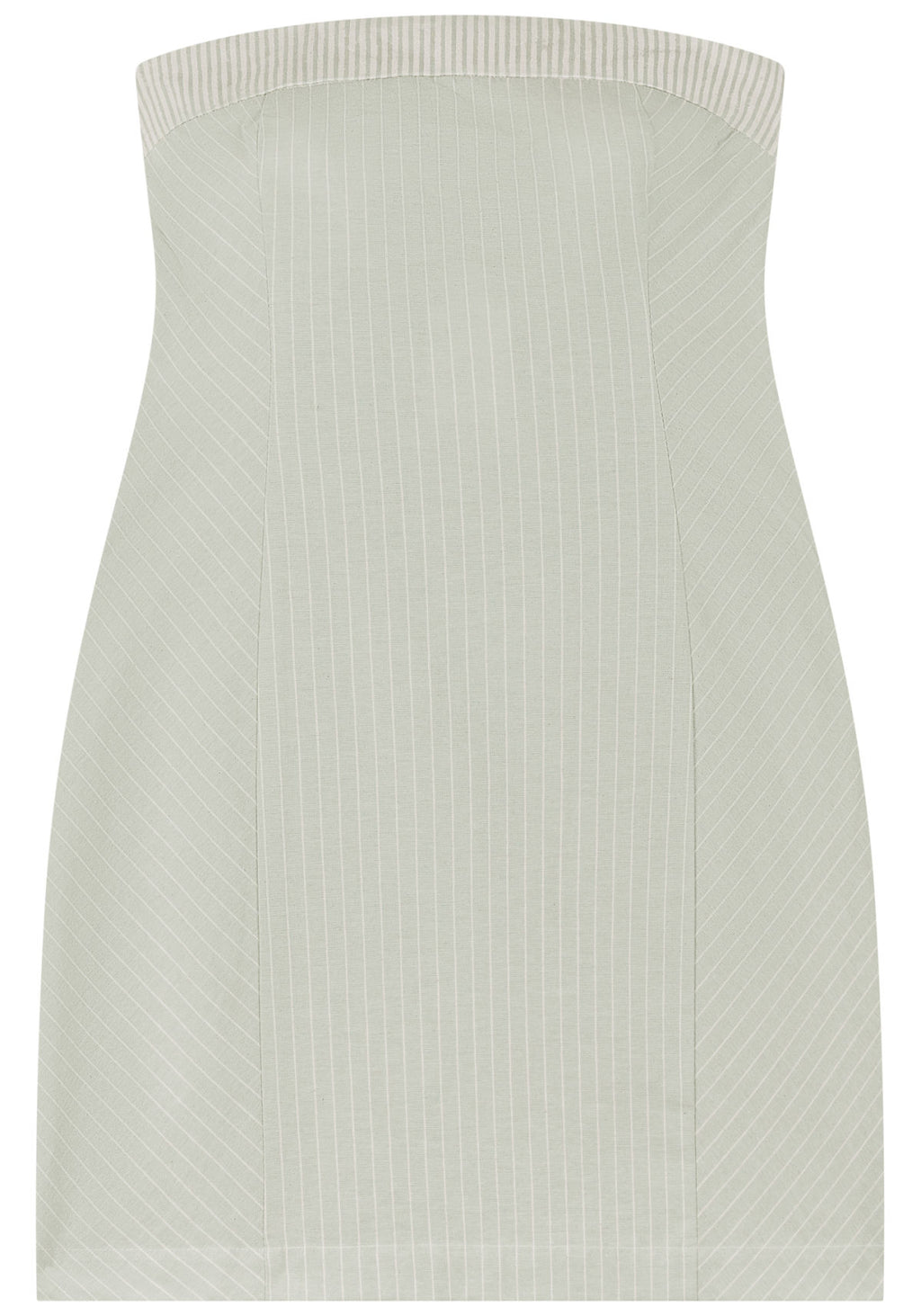 Vestido Curto Listrado Com Decote Lez A Lez Feminino 5175E