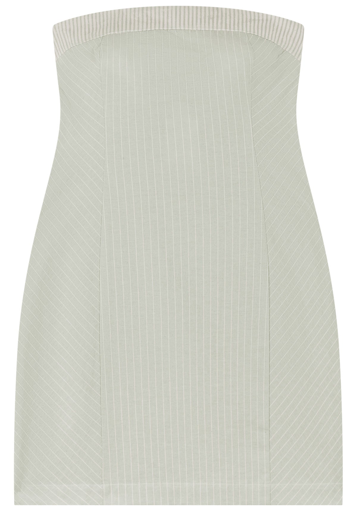 Vestido Curto Listrado Com Decote Lez A Lez Feminino 5175E