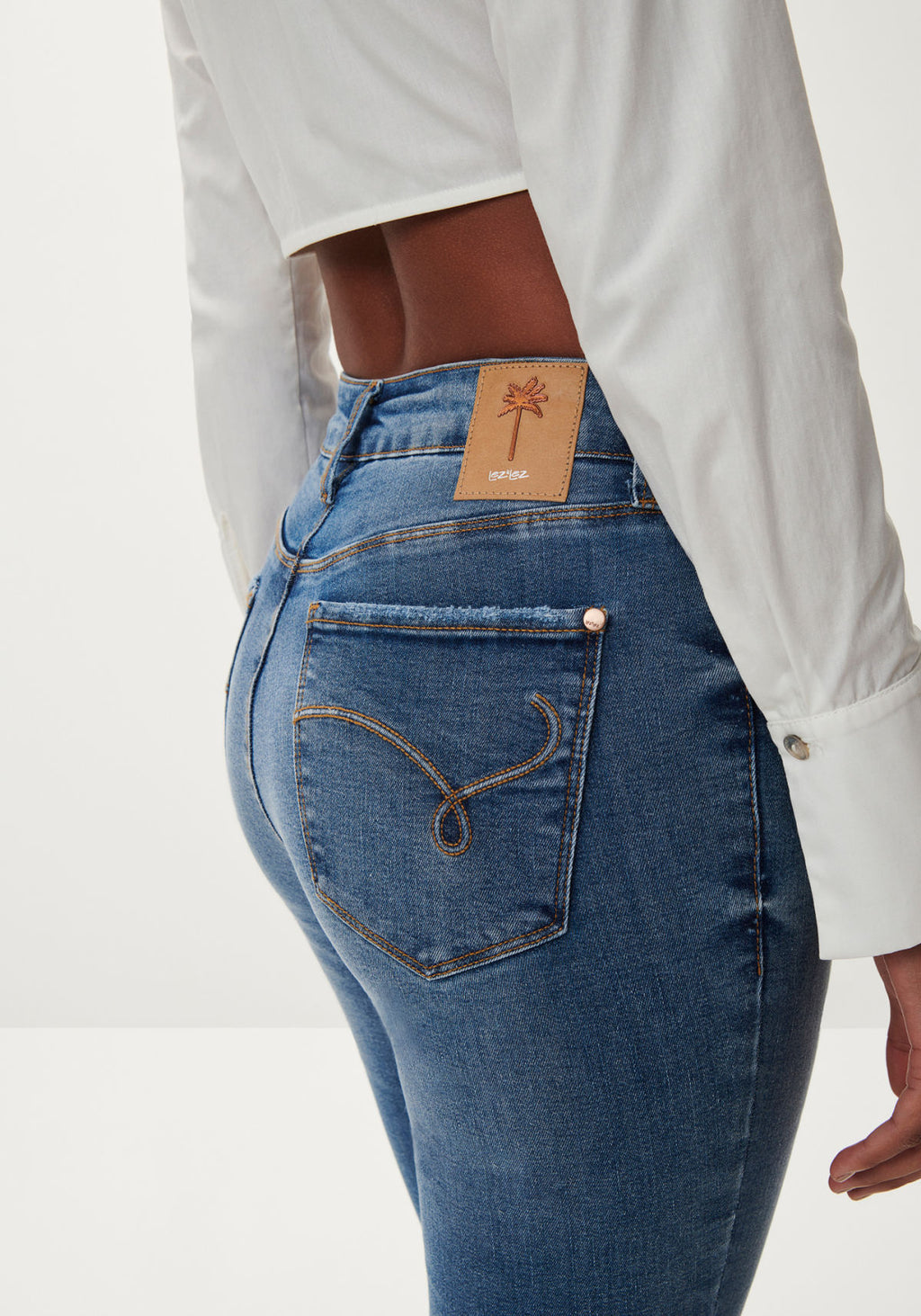 Calça Jeans com Elastano Lez A Lez Feminino 7887L