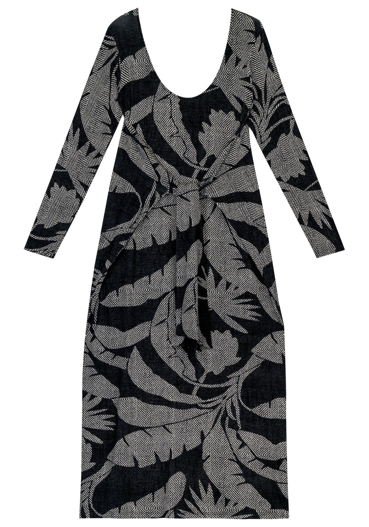 Vestido Manga Longa Estampado Lez A Lez Feminino 5669L