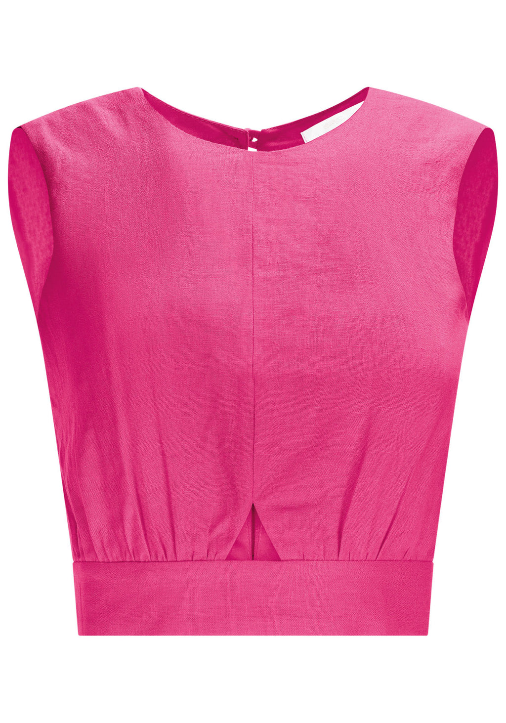 Blusa Cropped em Linho com Franzido Lez A Lez Feminino 7835L