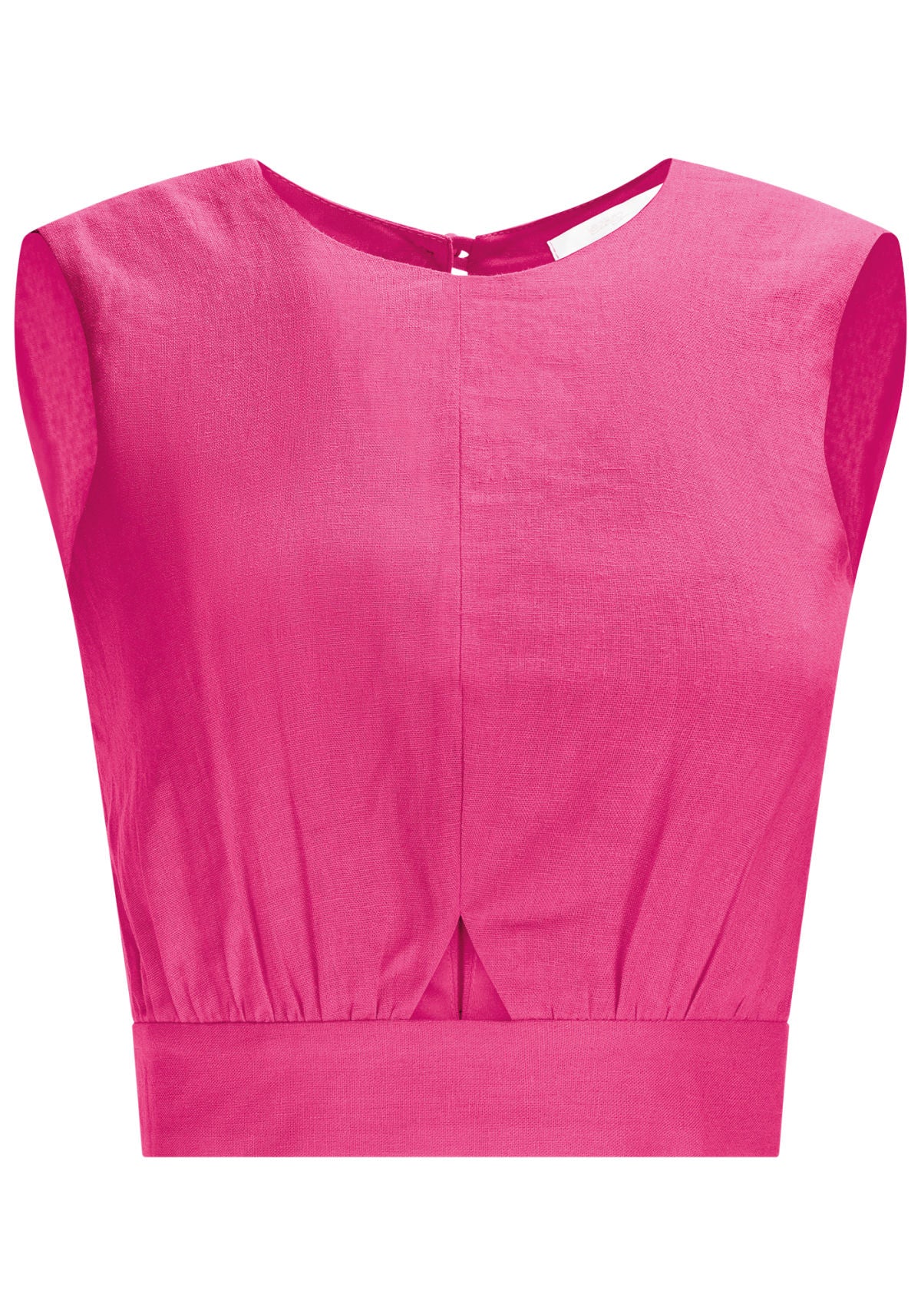 Blusa Cropped em Linho com Franzido Lez A Lez Feminino 7835L