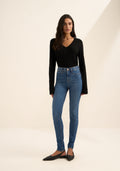 Calça Jeans Skinny Com Cintura Alta Lez A Lez Feminino 1628E