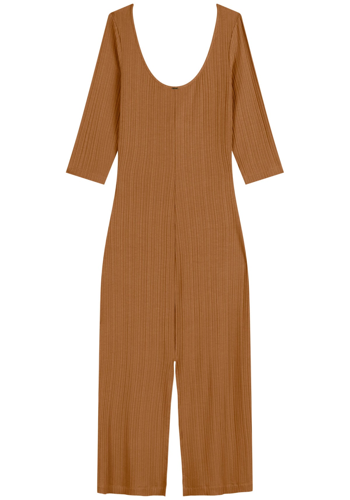 Vestido Midi Em Malha Canelada Lez A Lez Feminino 7267E