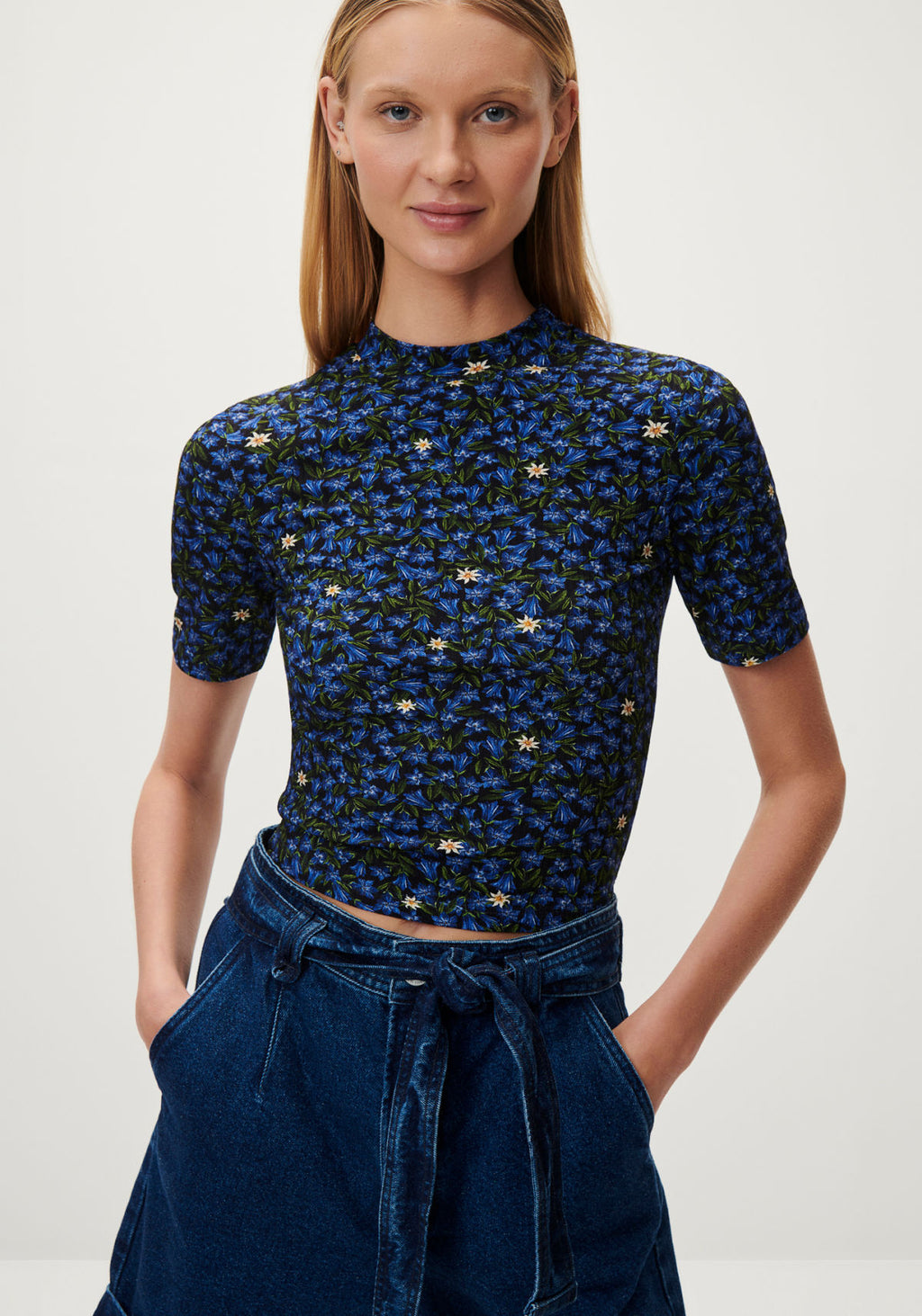 Blusa Manga Curta Canelada Lez A Lez Feminino 5016L