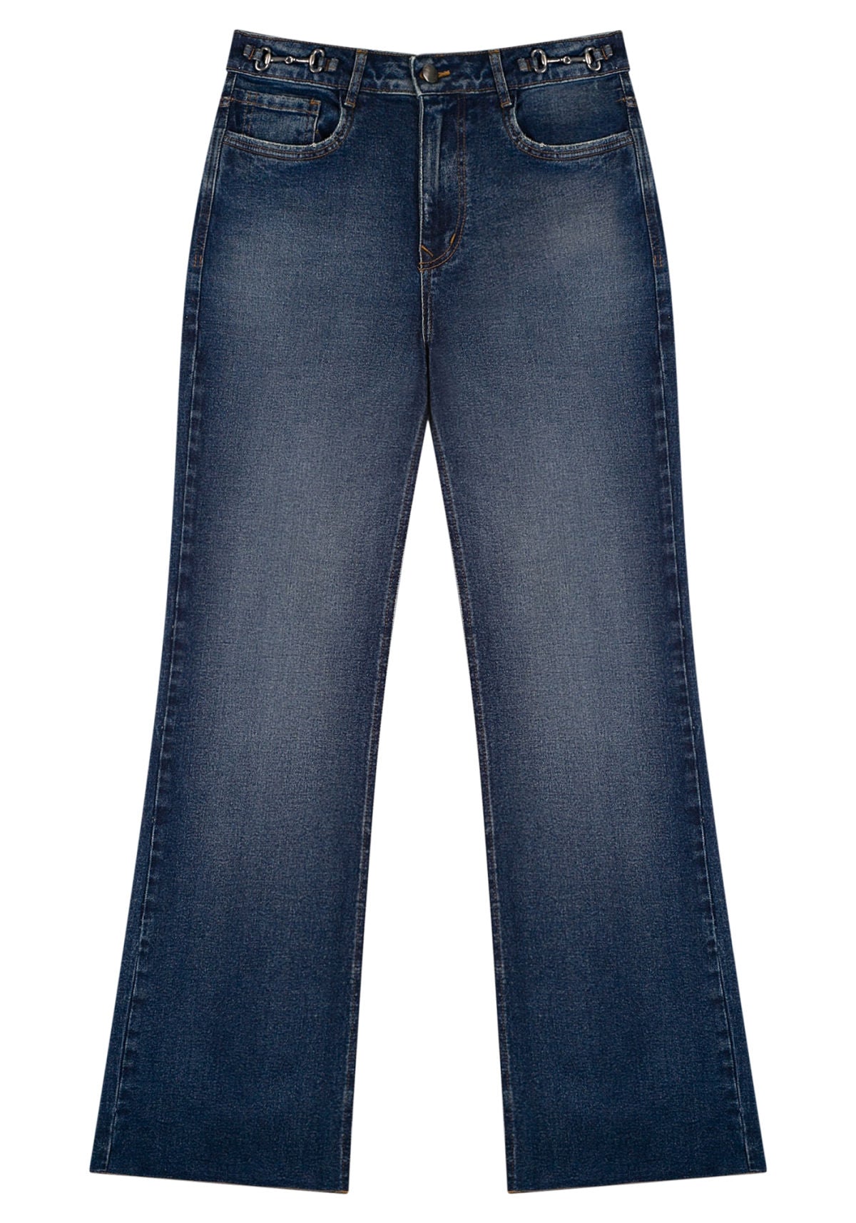 Calça Wide Leg Jeans Comfort Lez A Lez Feminino 1540E