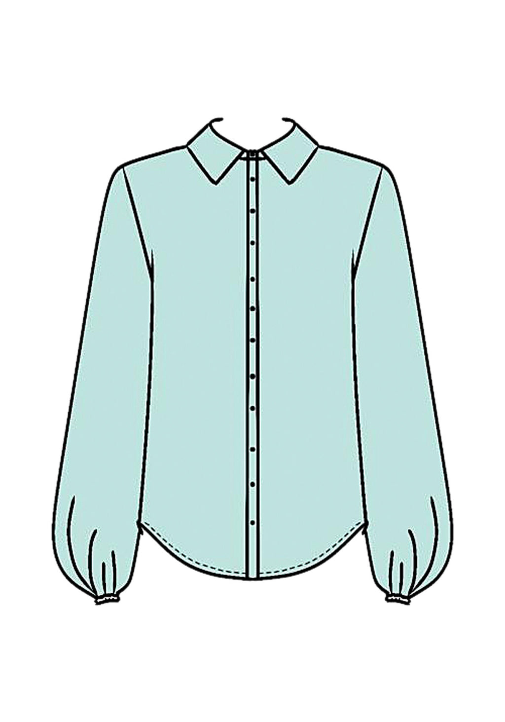 Camisa De Mangas Longas Em Viscose Lez A Lez Feminino 9158E