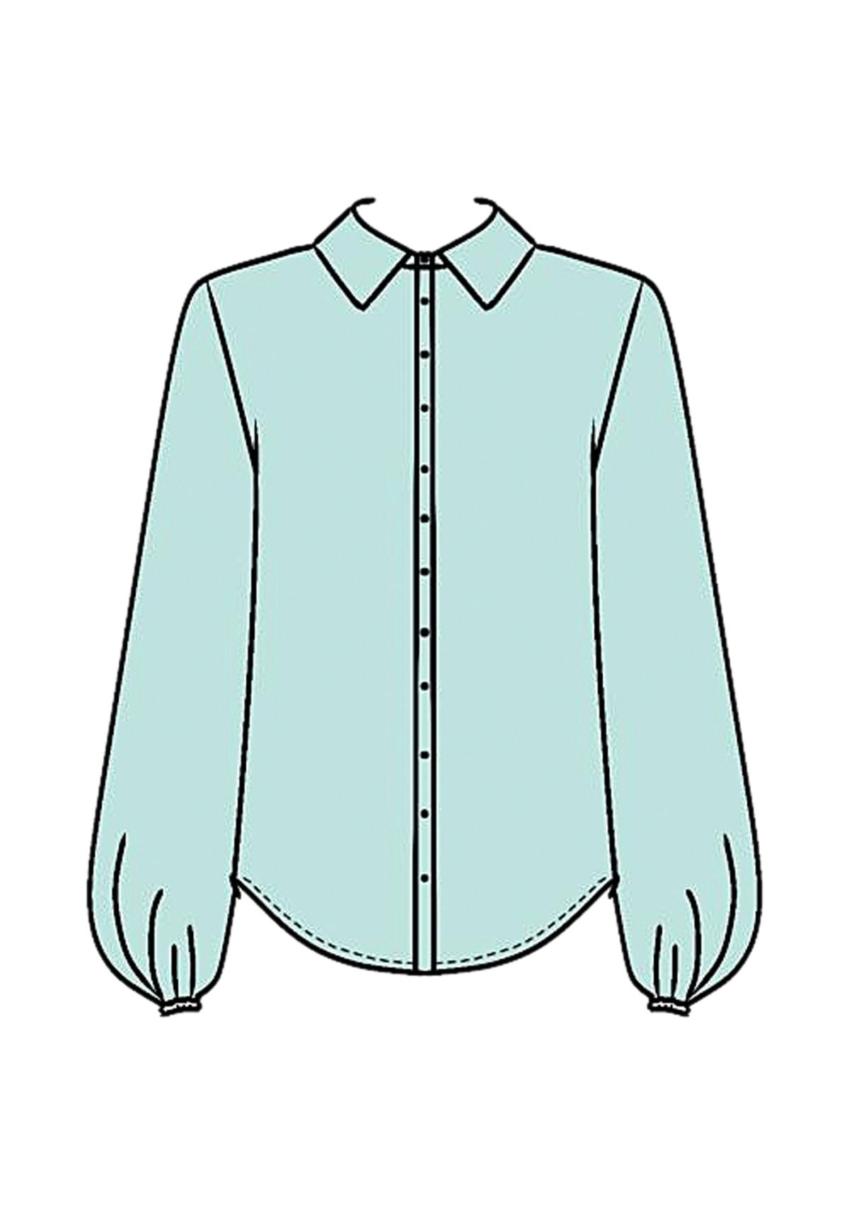 Camisa De Mangas Longas Em Viscose Lez A Lez Feminino 9158E