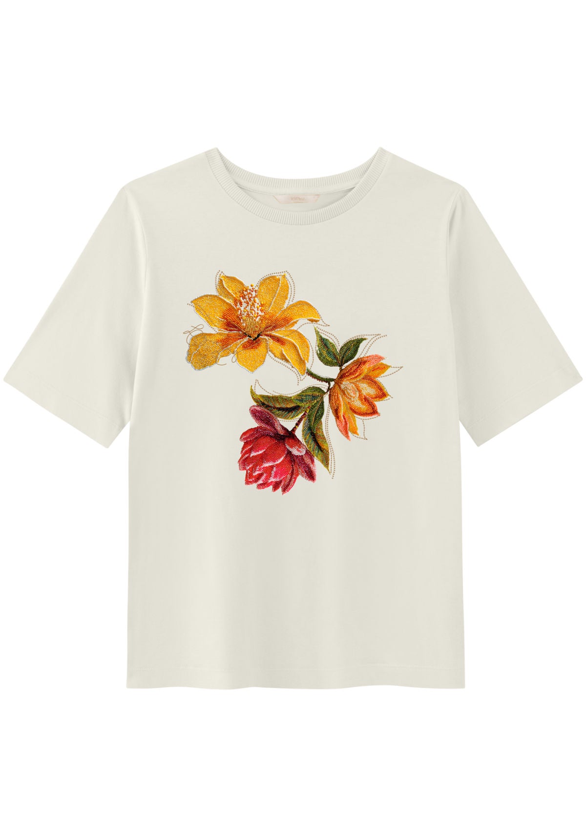 T-shirt Estampada Com Mangas Curtas Lez a Lez Feminino 7758E