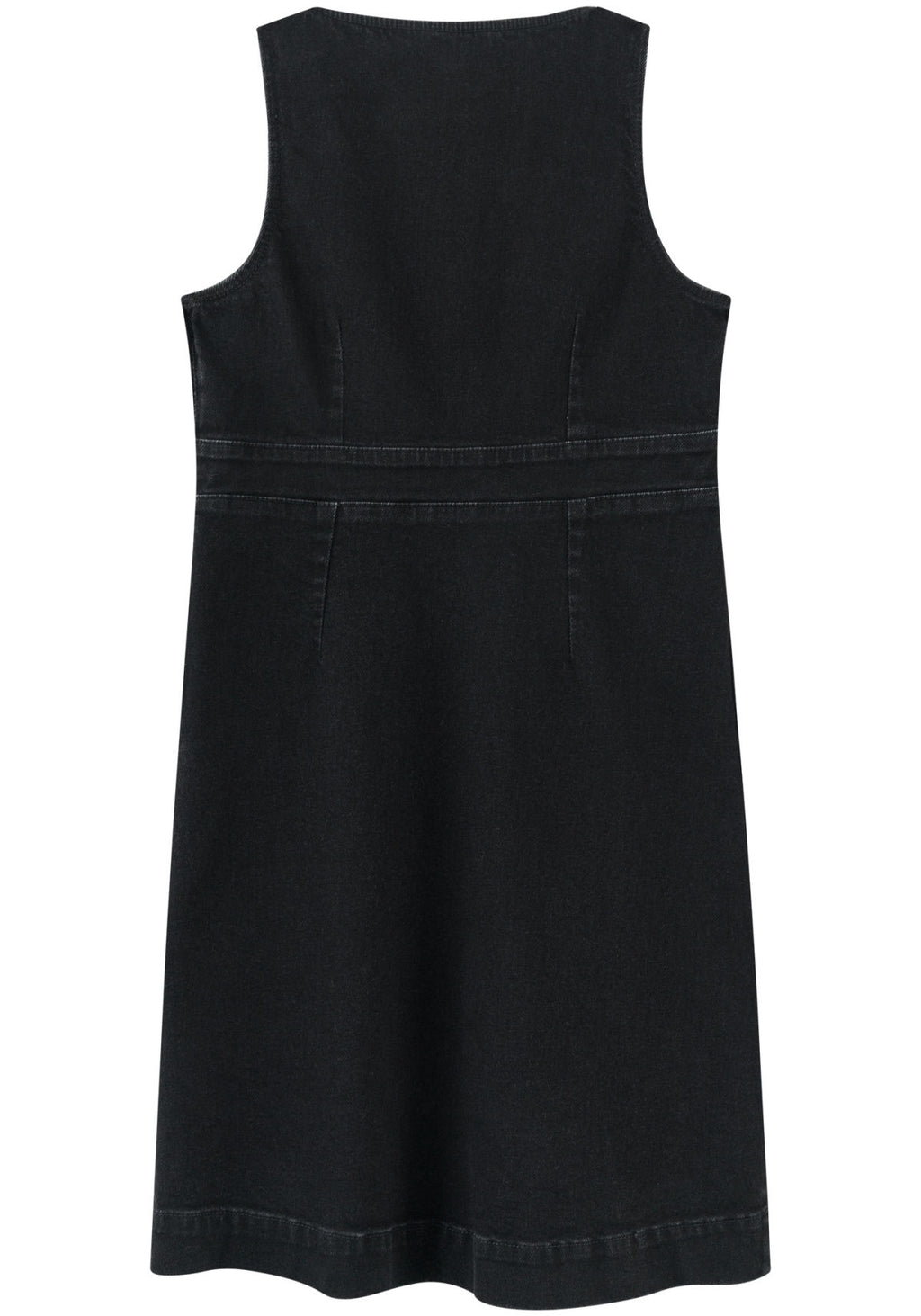 Vestido Jeans Curto Com Decote Em V Lez A Lez Feminino 1012E