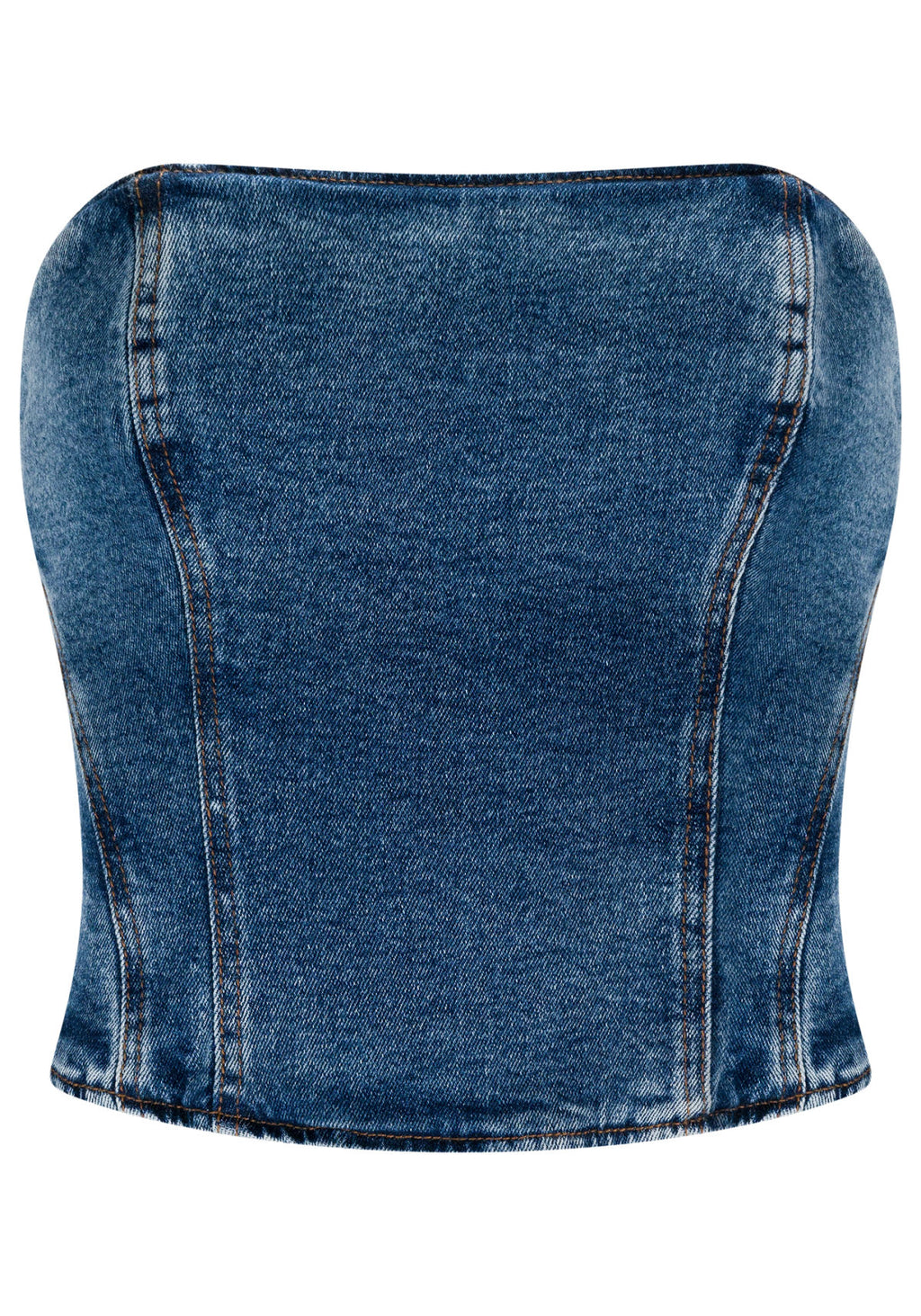 Top Jeans Cropped Tomara que Caia Lez A Lez Feminino 0042E