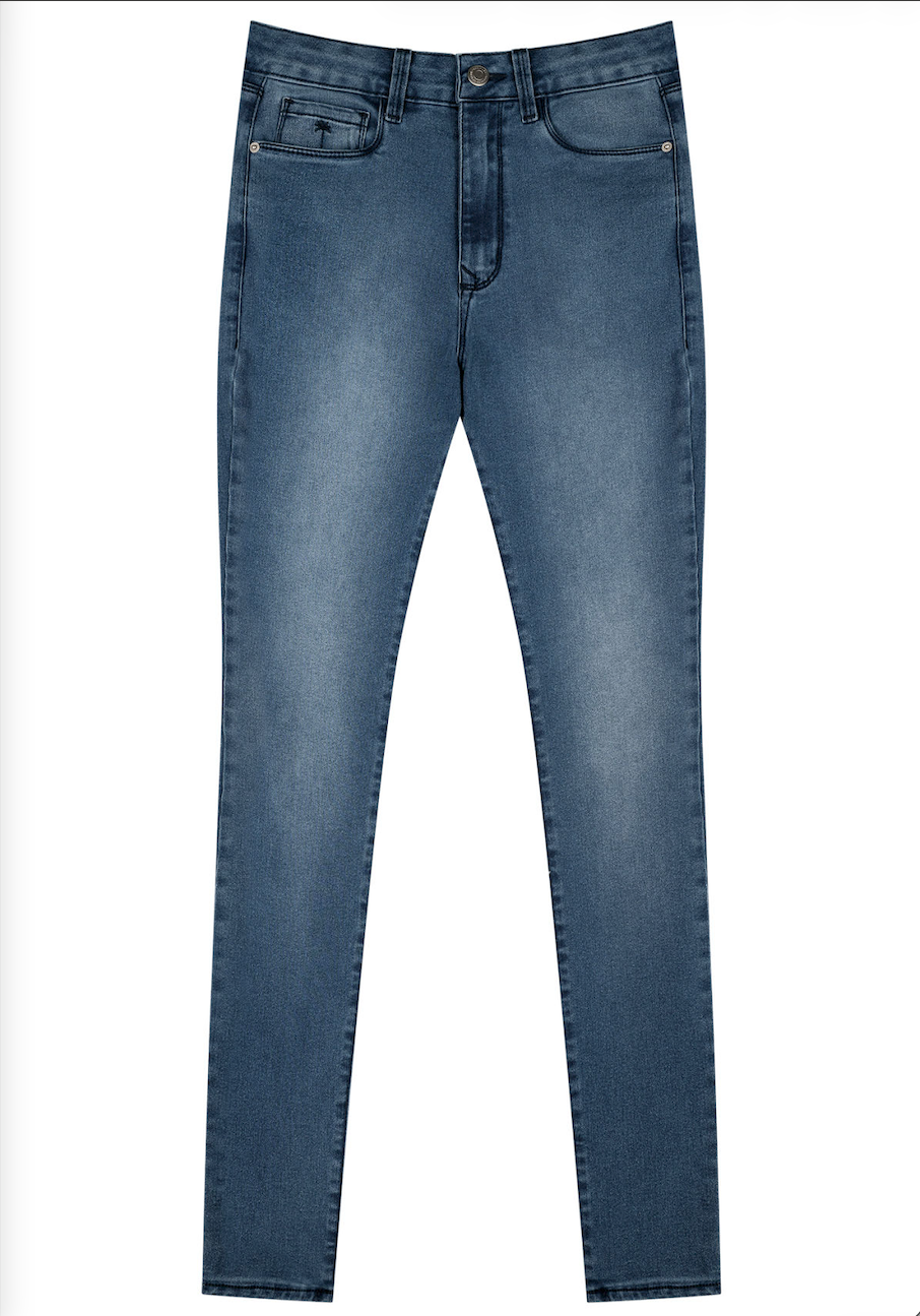 Calça Jeans Skinny com Cintura Alta Lez A Lez Feminino 2692L