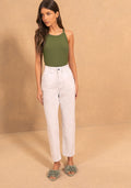 Calça Mom Com Cintura Alta E Bolsos Lez A Lez Feminino 2268E