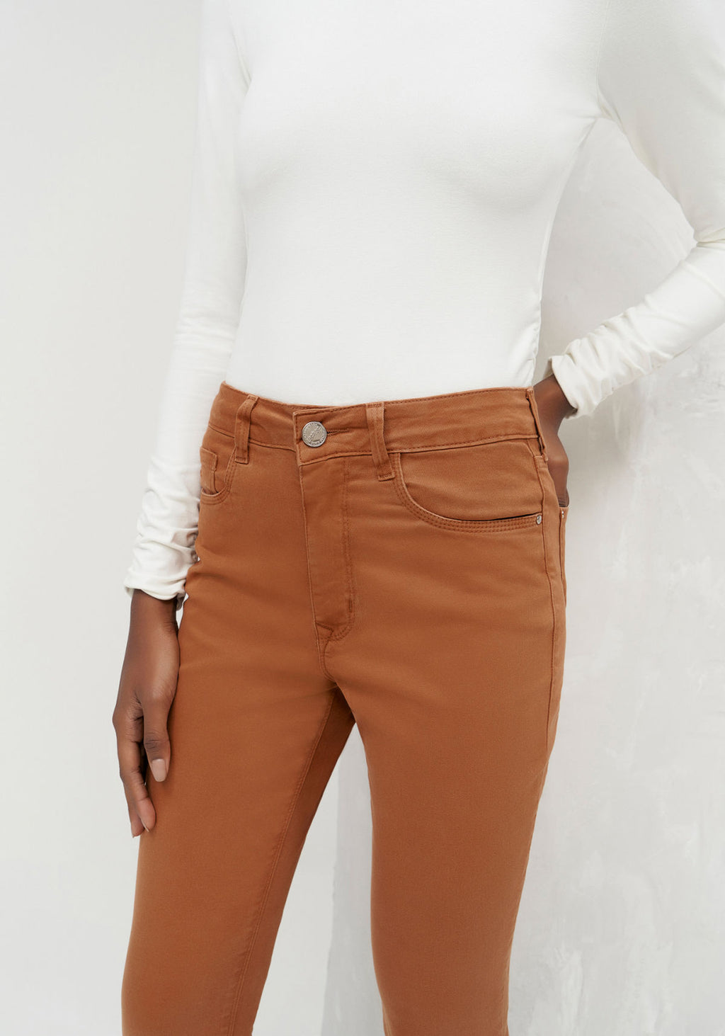Calça Sarja Skinny com Cintura Alta Lez A Lez Feminino 2163L