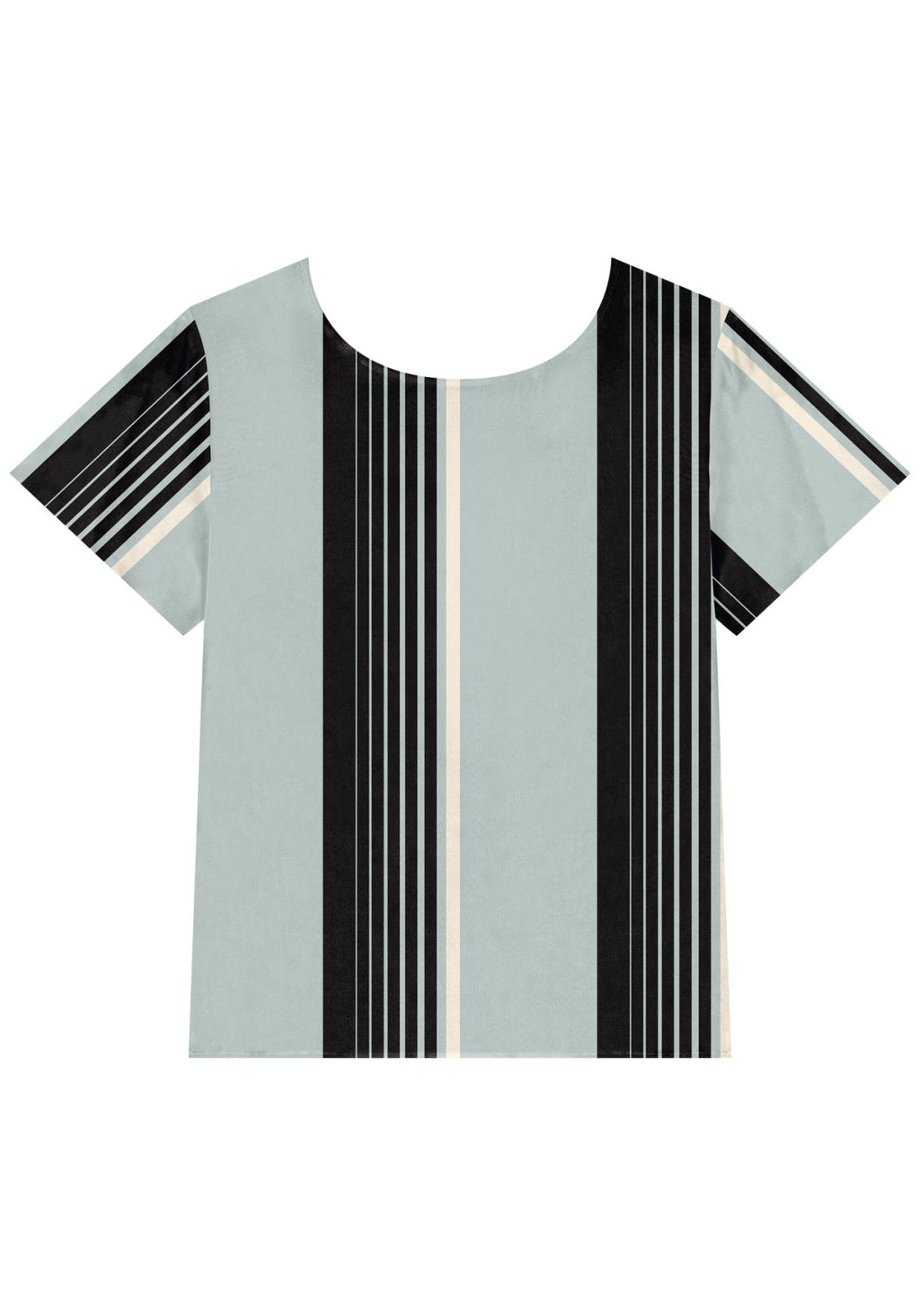 Blusa Estampada Básica De Mangas Lez A Lez Feminino 9203E
