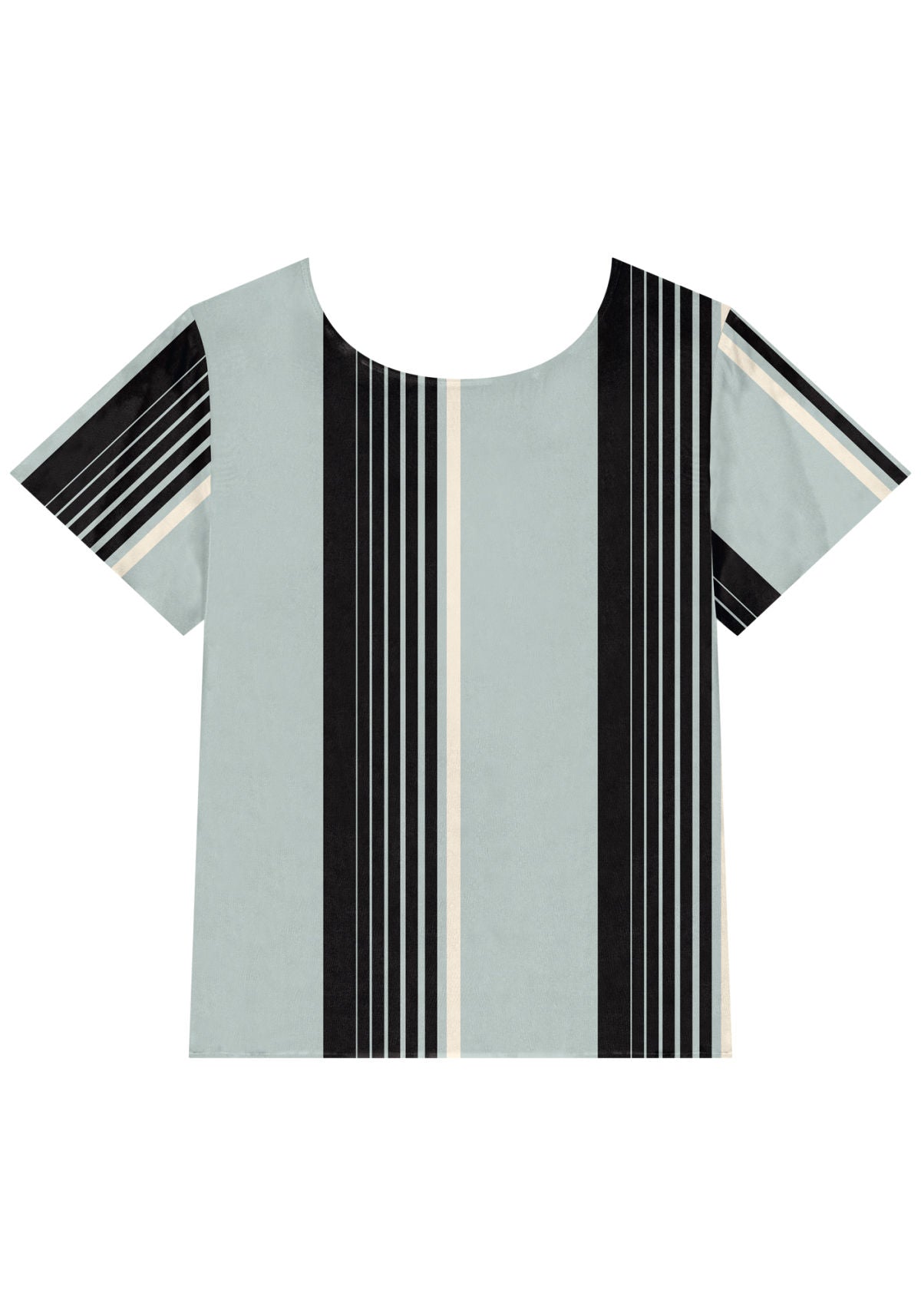 Blusa Estampada Básica De Mangas Lez A Lez Feminino 9203E