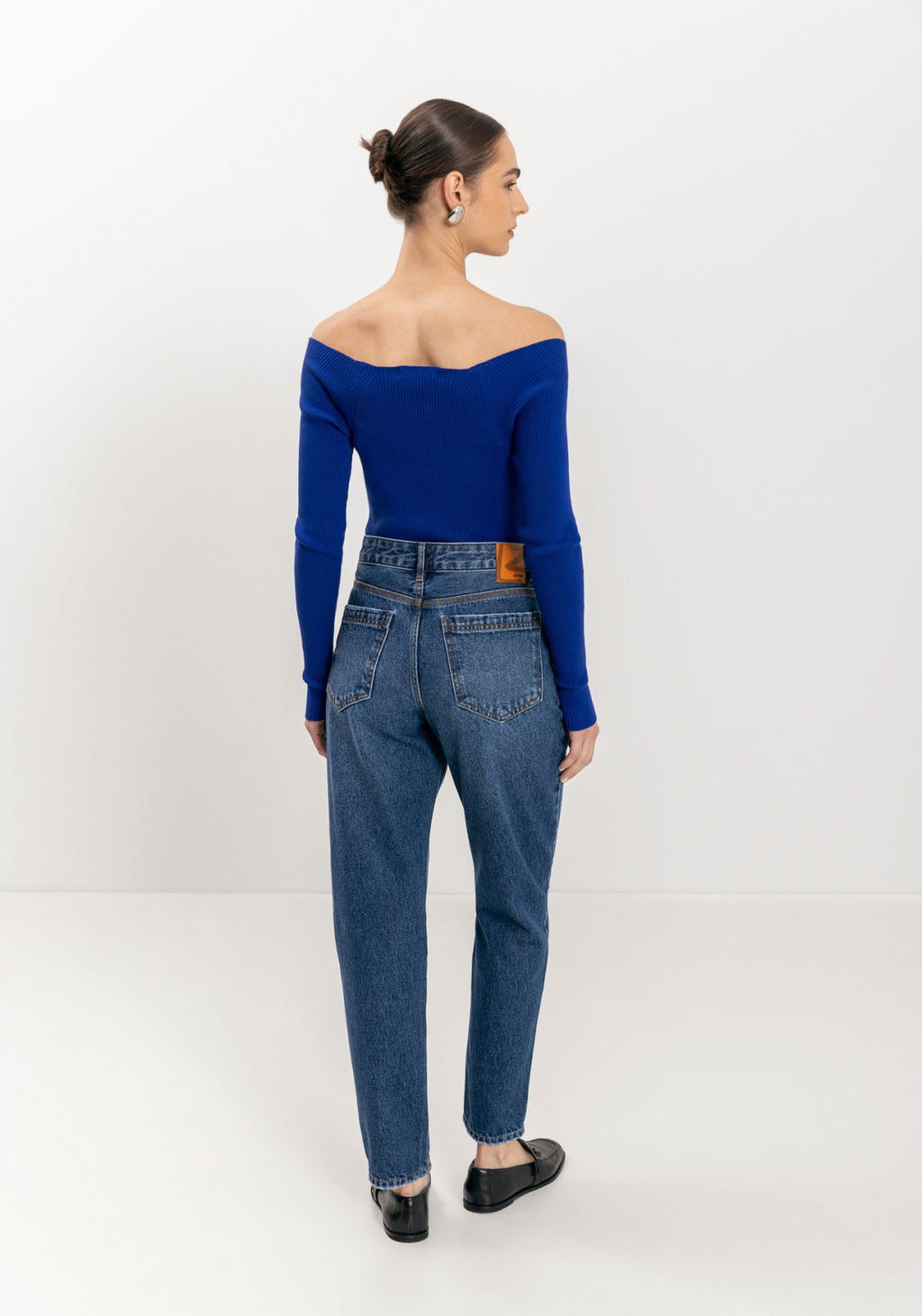 Calça Mom Jeans Com Cintura Alta Lez A Lez Feminino 1527E
