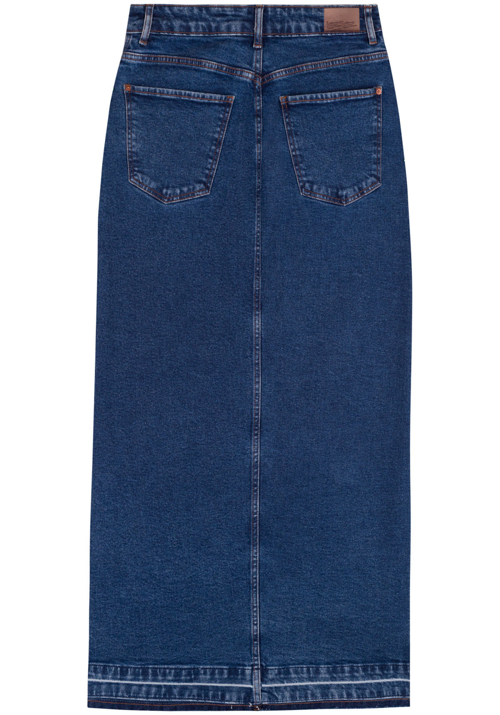 Saia Jeans Longa Com Fenda Frontal Lez A Lez Feminino 0847E